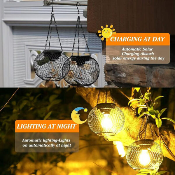 IP65 Waterproof Solar Light ensures automatic lighting at dusk and off at dawn.