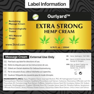Ourlyard™ Extra Strong Hemp Cream